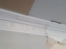 During cornice repair