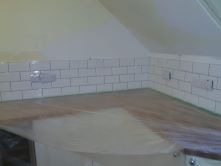 Tiled splashback
