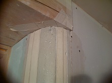 Curved plaster preparation