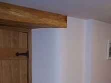 Curved plaster surface